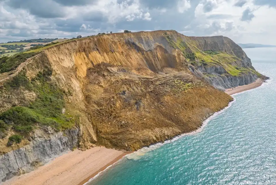 Landslide in Seatown, Dorset. © James Loveridge